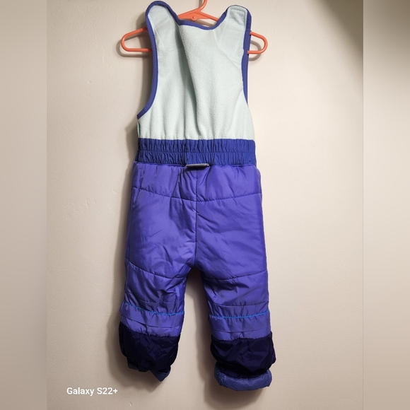 Columbia Sportwear Toddler Purple White Snow Suit Overalls, Size 2T.     G20 - Picture 8 of 14